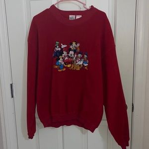Red Mickey & Friends Sweater